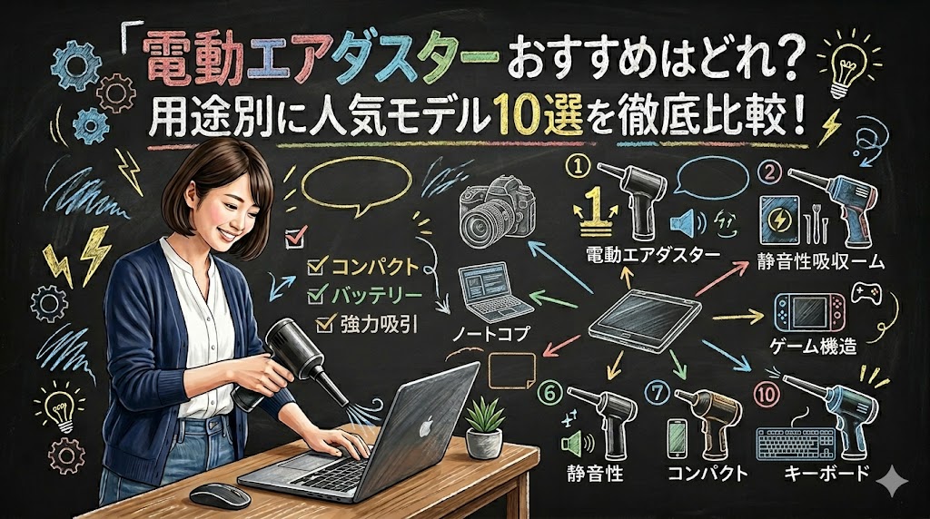 電動エアダスター おすすめはどれ?用途別に人気モデル10選を徹底比較!