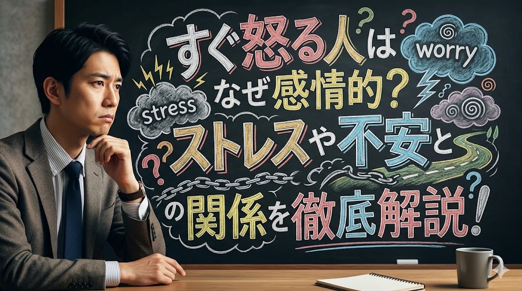 すぐ怒る人はなぜ感情的？ストレスや不安との関係を徹底解説！