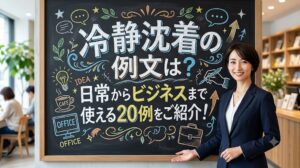冷静沈着の例文は？日常からビジネスまで使える20例をご紹介！