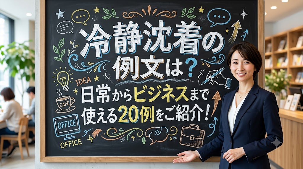 冷静沈着の例文は？日常からビジネスまで使える20例をご紹介！