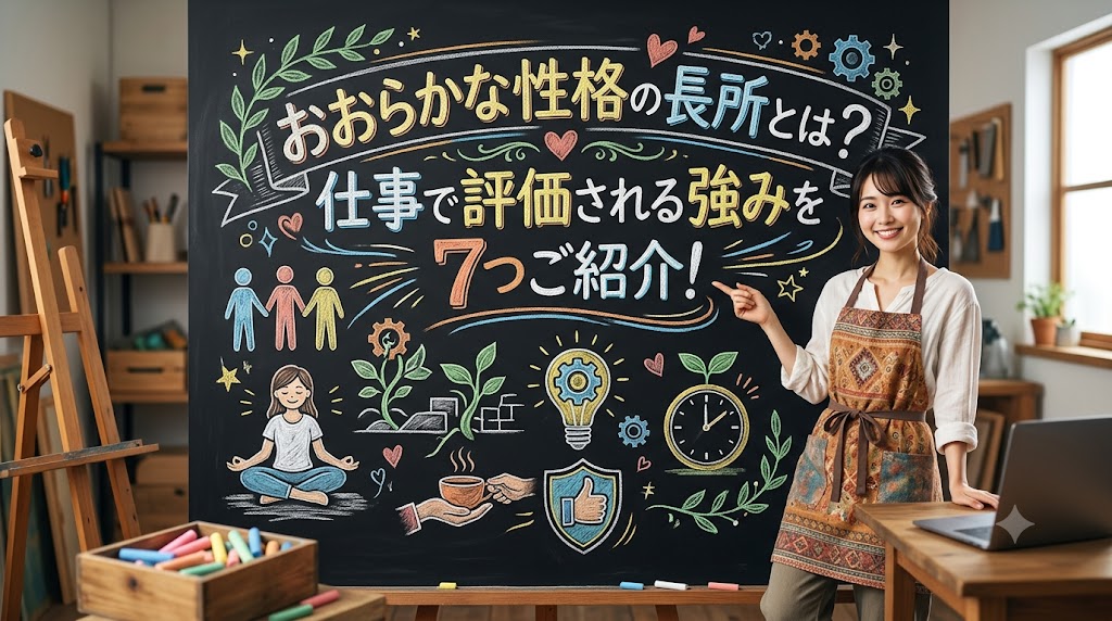 おおらかな性格の長所とは?仕事で評価される強みを7つご紹介!