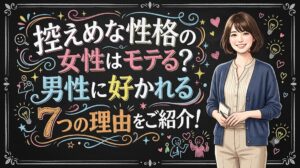 控えめな性格の女性はモテる？男性に好かれる7つの理由をご紹介！