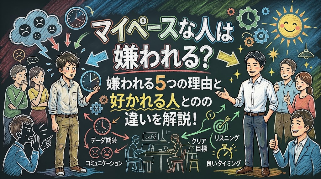 マイペースな人は嫌われる?嫌われる5つの理由と好かれる人との違いを解説!