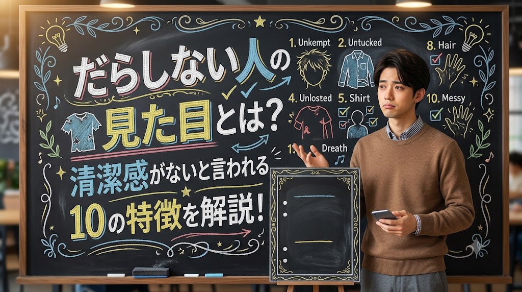 だらしない人の見た目とは？清潔感がないと言われる10の特徴を解説！