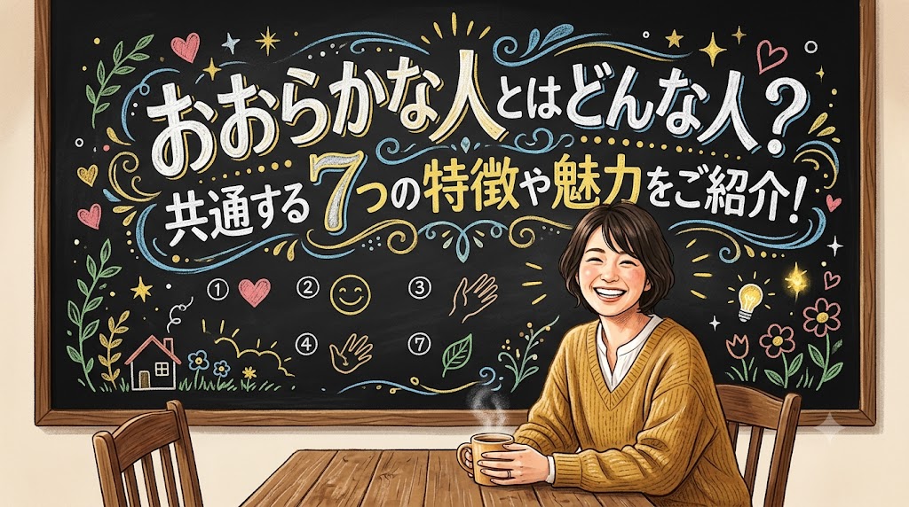 おおらかな人とはどんな人?共通する7つの特徴や魅力をご紹介!