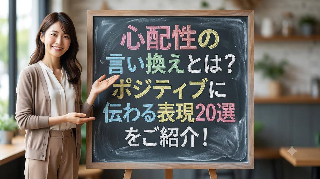 心配性の言い換えとは?ポジティブに伝わる表現20選をご紹介!
