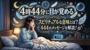 4時44分に目が覚めるスピリチュアルな意味とは？444のメッセージを解説！