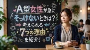 A型女性が急にそっけないときは？考えられる7つの理由を紹介！