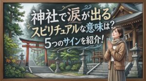 神社で涙が出るスピリチュアルな意味は?5つのサインを紹介!
