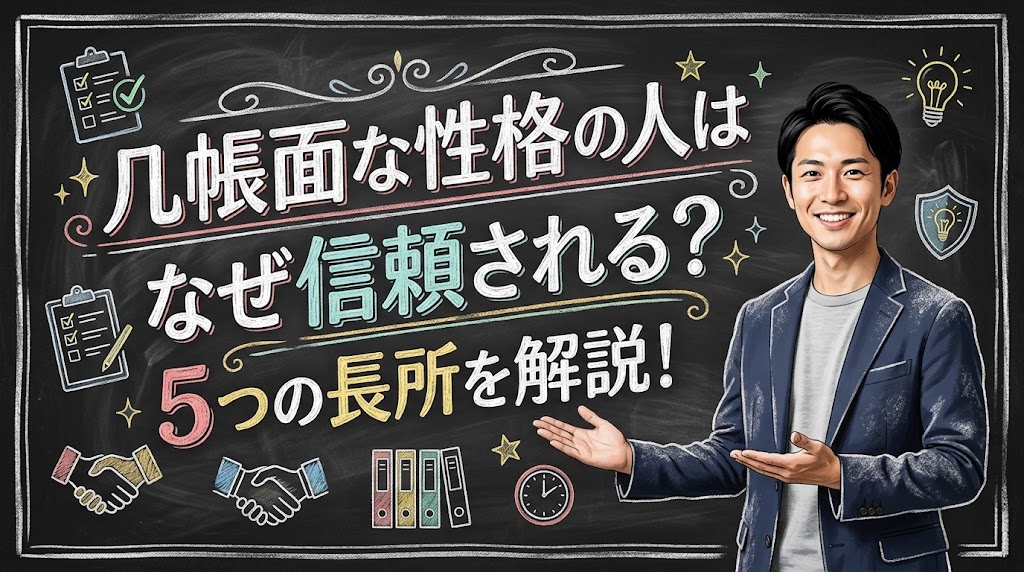 几帳面な性格の人はなぜ信頼される?5つの長所を解説!
