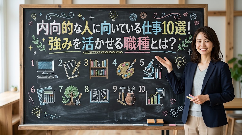 内向的な人に向いている仕事10選！強みを活かせる職種とは？