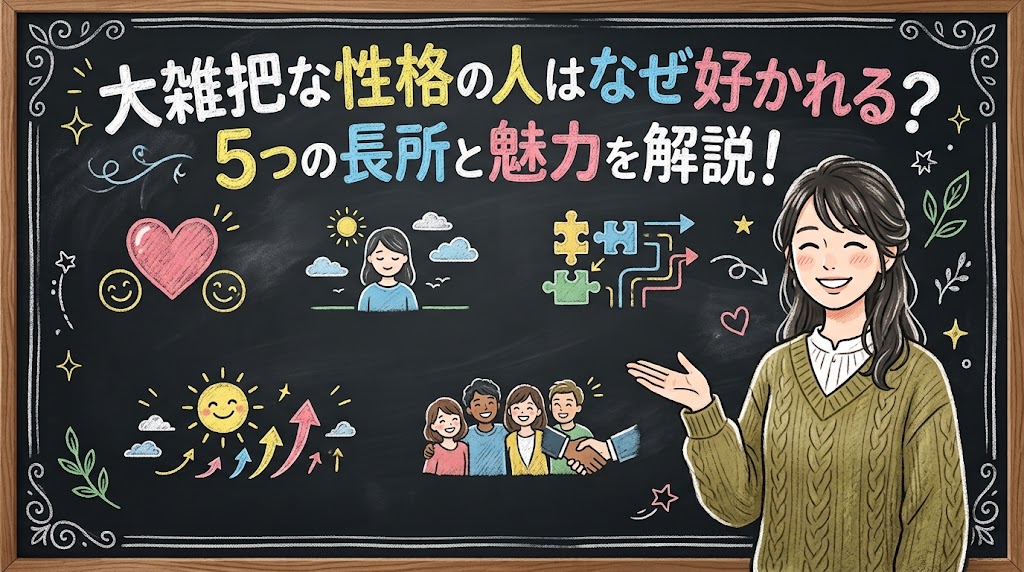 大雑把な性格の人はなぜ好かれる?5つの長所と魅力を解説!