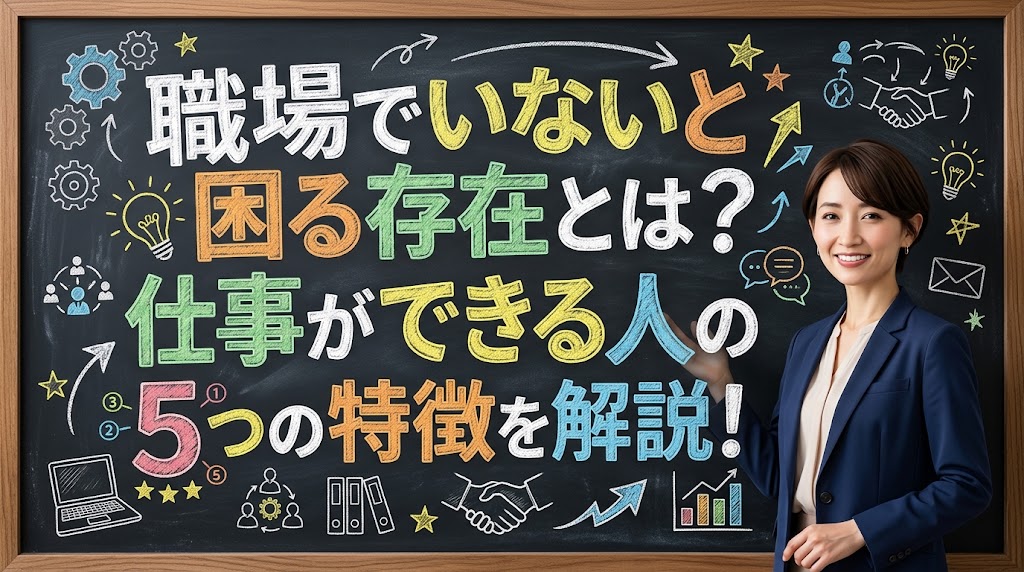 職場でいないと困る存在とは?仕事ができる人の5つの特徴を解説!