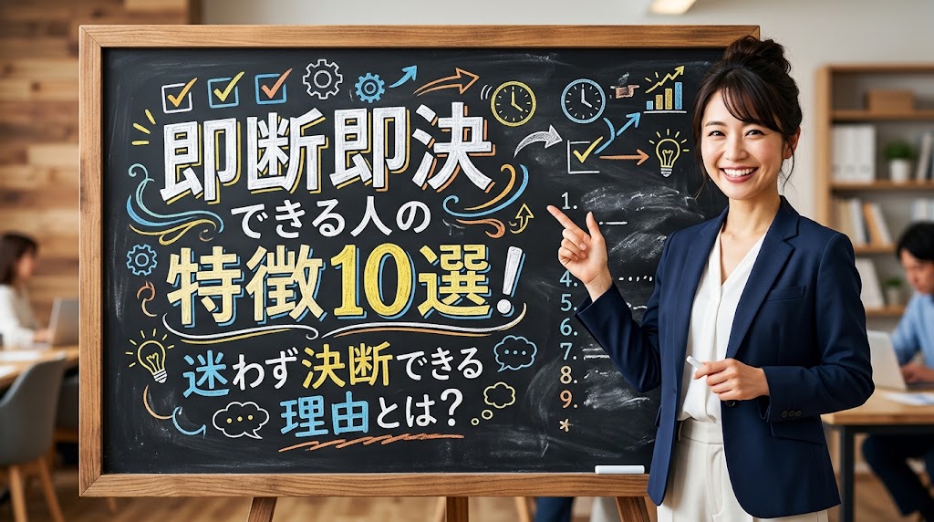 即断即決できる人の特徴10選!迷わず決断できる理由とは?